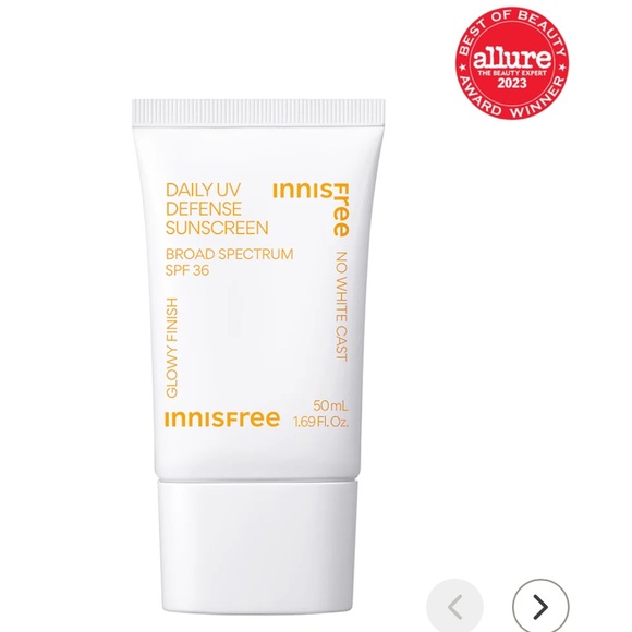 Innisfree Daily UV Defense Sunscreen Broad Spectrum SPF 36 no white cast - Picture 2 of 9